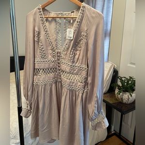 NWT Free People Mini Dress with Cutouts